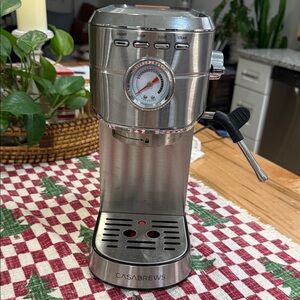 Silver Espresso Machine